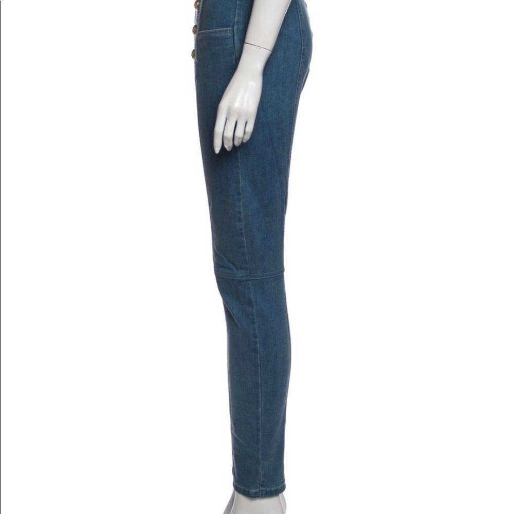 Balmain high-rise skinny leg jeans
